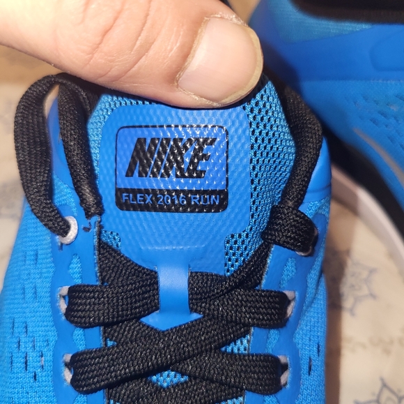 SOLD!!!!Nike Flex 2016 RN Mens Size 7.5 Blue Athletic Running Shoes Sneakers - Picture 6 of 11